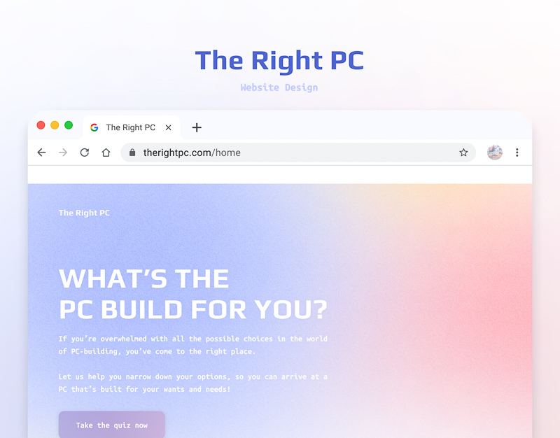 Mockups for the Right PC